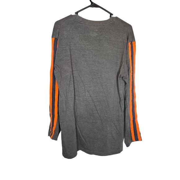 VTG CHICAGO BEARS LONG SLEEVE SHIRT GRAY ORANGE BLUE MENS LARGE NFL TEAM APPAREL - Picture 3 of 4